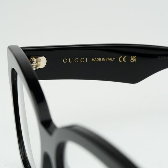 NEW Gucci GG1424O 005 Black Cat Eye Women Eyeglasses GG 1424O - Picture 8 of 11